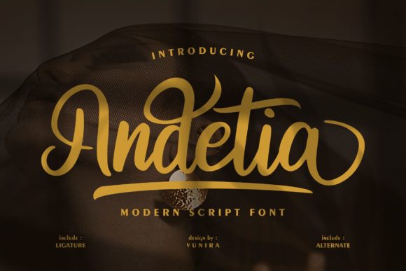 Andetia: A Bold Handwritten Font for Editorial Design