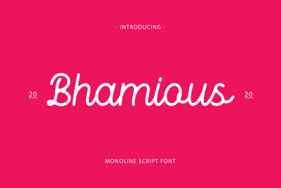 Bhamious: The Elegant Script Font for Your Brand