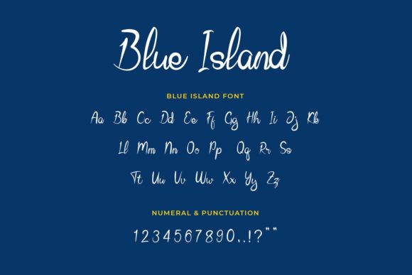 Blue Island: A Modern Handwritten Font for Editorial Design