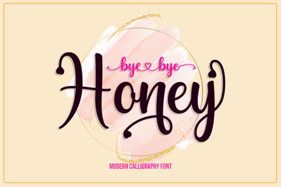 Bye Bye Honey: A Romantic Handwritten Font for Editors
