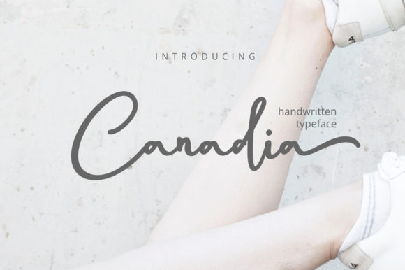Canadia: A Romantic Script Font for Brand Identity