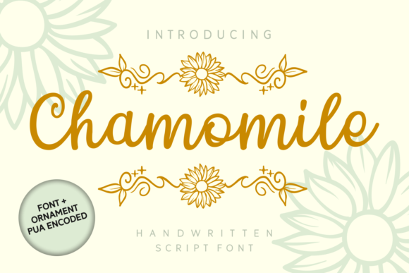 Chamomile: A Sweet Handwritten Font for Crafters