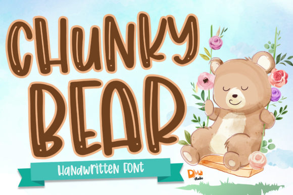 Chunky Bear: A Playful Handwritten Font for Editors