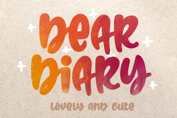 Dear Diary: A Bold Handwritten Font for Editorial Design
