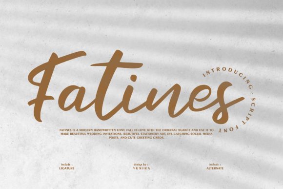 Fatines: A Handwritten Font for Bold Campaigns