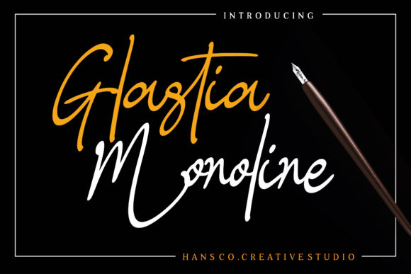 Glastia Monoline: The Perfect Signature Font for Brands