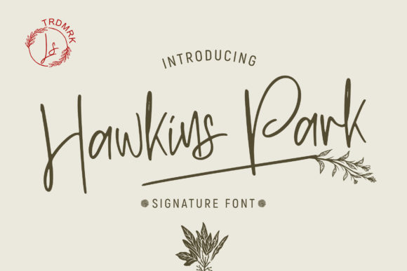 Hawkins Park: The Handwritten Font for Authentic Branding