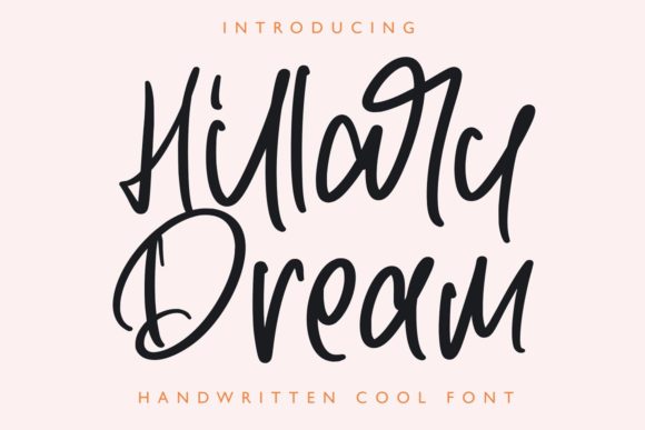 Hillary Dream: A Handwritten Font for Web Design