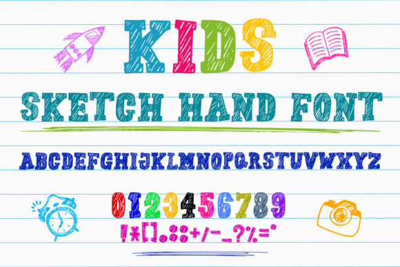 Kids Sketch Hand: A Playful Typeface for Branding