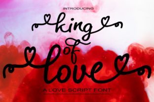 King of Love: A Premium Script Font for Web Design