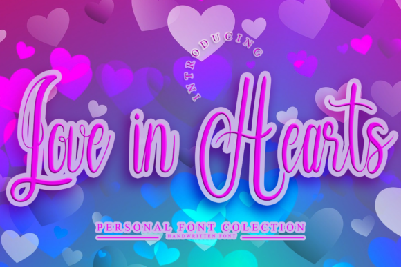Love in Hearts: A Premium Script Font for Web Design