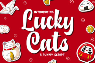 Lucky Cats: A Playful Script Font for Campaigns