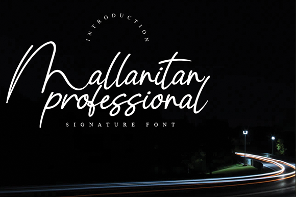 Mallanitan: A Handwritten Font for Editorial Elegance