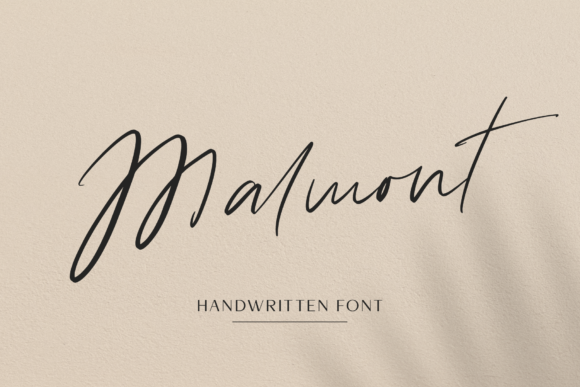 Malmont: A Timeless Handwritten Font for Small Business