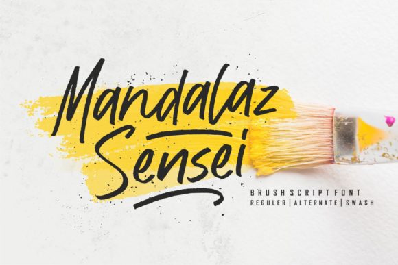 Mandalaz Sensei: A Bold Handwritten Font for Campaigns