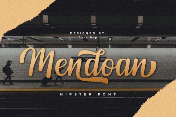 Mendoan: A Vintage Script Font for Bold Branding