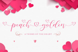 Peach Golden: A Romantic Script Font for Web Design