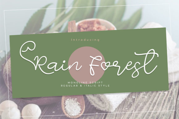 Rain Forest: A Handwritten Font for Campaigns