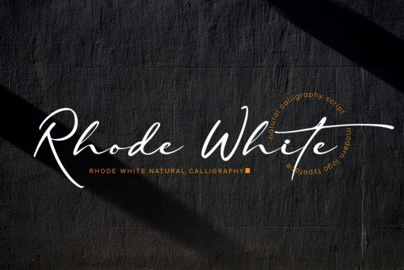 Rhode White: A Romantic Script Font for Makers