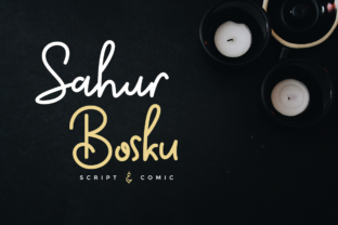 Sahur Bosku: A Handwritten Font for Authentic Branding
