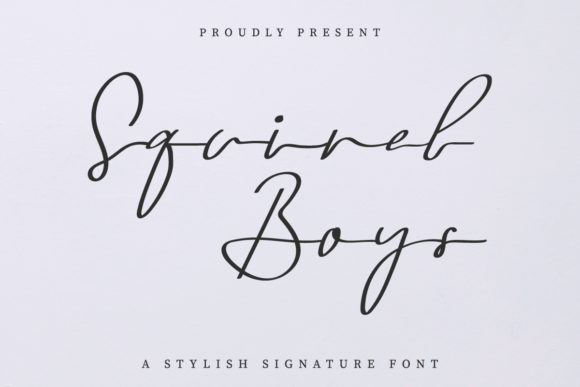 Squirel Boys: A Handwritten Font for Makers