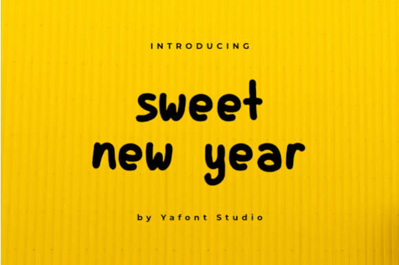Sweet New Year: A Playful Handwritten Font for Web Design