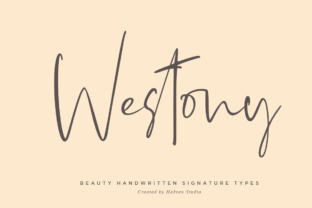 Westony: A Modern Script Font for Editorial Design