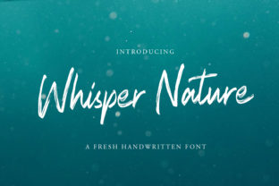 Whisper Nature: A Handwritten Font for Editorial Design