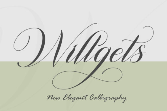 Willgets: A Handwritten Font for Editorial Elegance